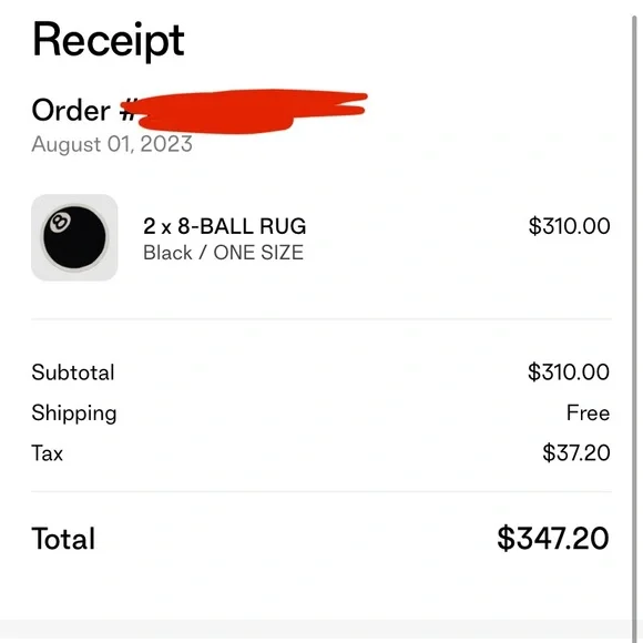 STUSSY 8-Ball Rug - Picture 2 of 3